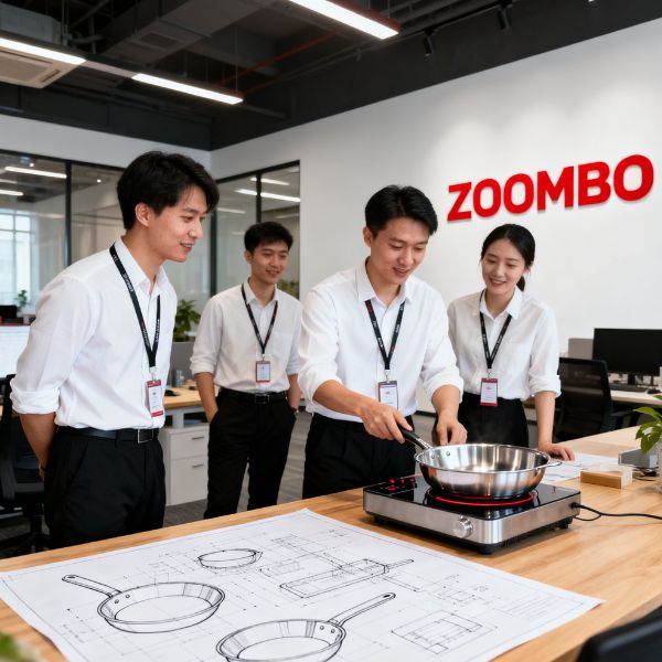 L'équipe Zoombo collabore en usine et au bureau